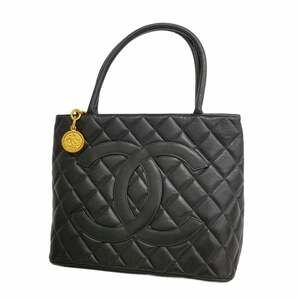 CHANEL Black Caviar Leather Reissue Tote Bag
